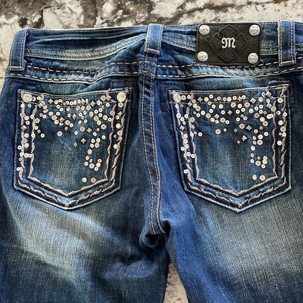 Miss me capri size 29 dark blue